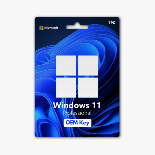 Windows 11 Pro | OEM Key - Packaging Image, Blue Background, Single PC License